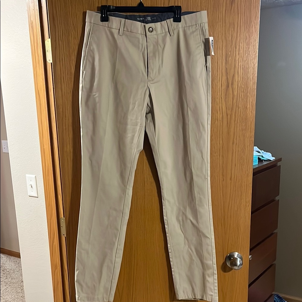 Old Navy Tan Ultimate Straight-Leg 36X 36